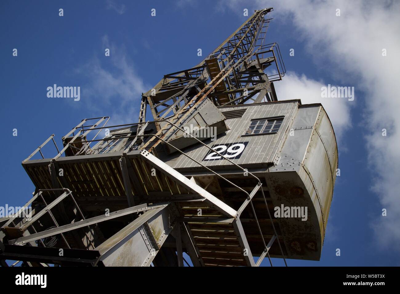 Bristol Dockside Cranes - M Shed Bristol Stock Photo