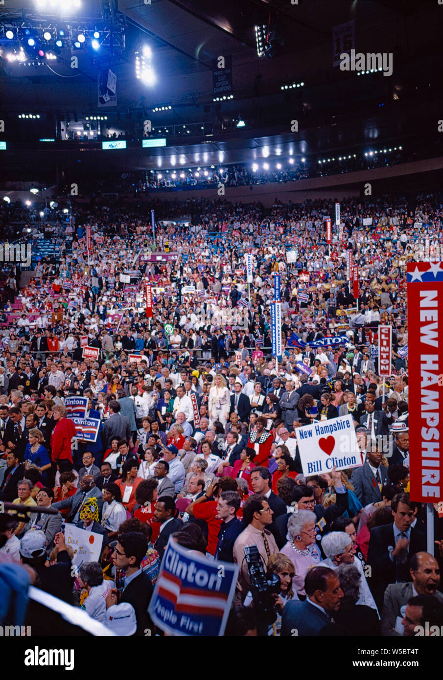 New York Ny Usa July 14 1992 Delegates To The Democratic