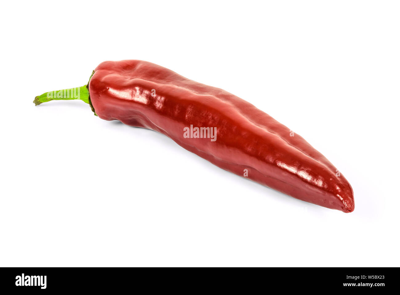 Red pepper isolated on white background with clipping path Stock Photo