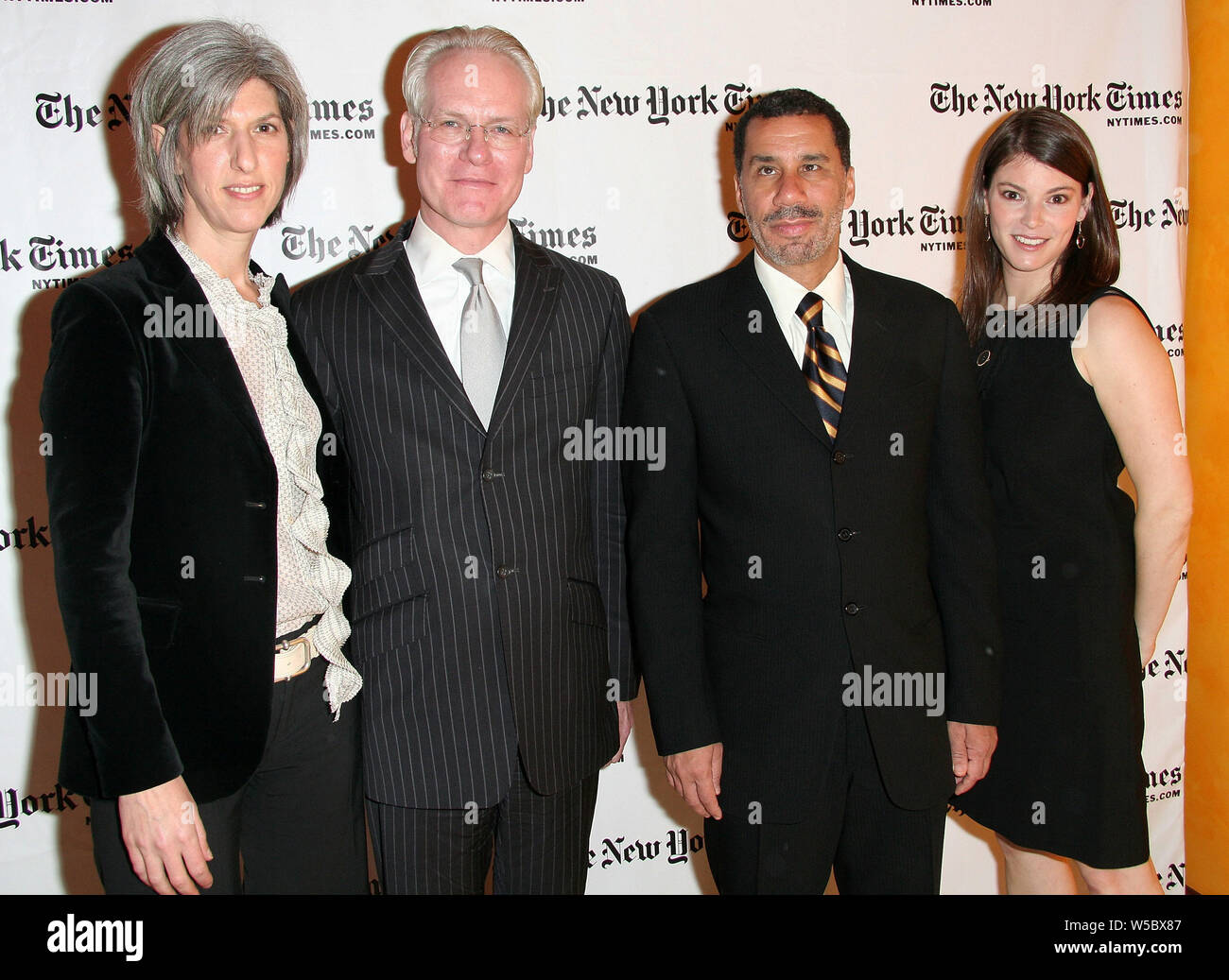 New York, USA. 4 May, 2008. Lauren Zalaznick, Tim Gunn, David A. Paterson, Gail Simmons at the Third Annual New York Times Sunday With The Magazine at The Times Center. Credit: Steve Mack/Alamy Stock Photo