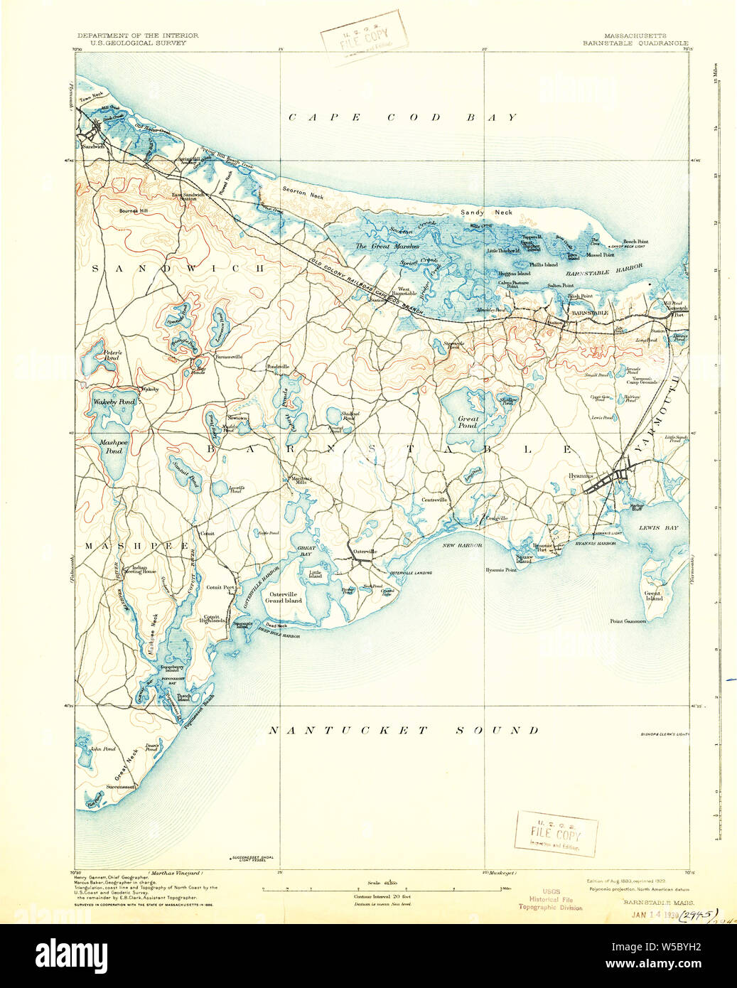 Map of barnstable hi-res stock photography and images - Alamy