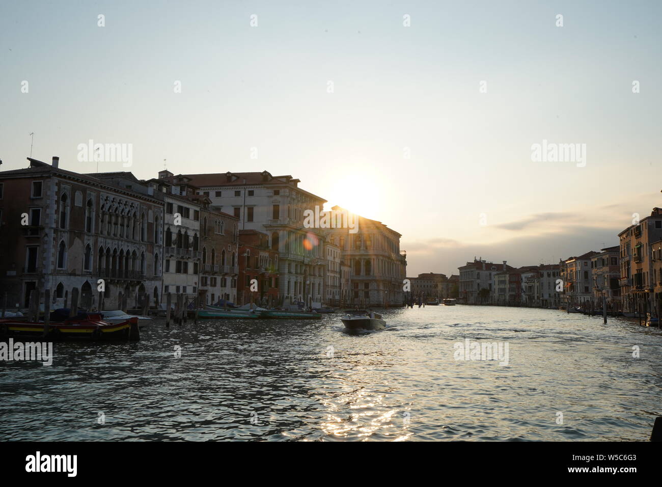 Venice, Italy - Iconic Italian city on the Adriatic Sea. View of the Grand Canal. An incredible European vacation destination. Stock Photo