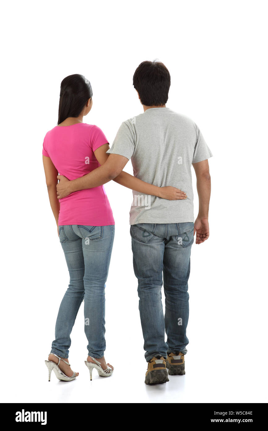 Rear view man jeans Cut Out Stock Images Pictures Alamy