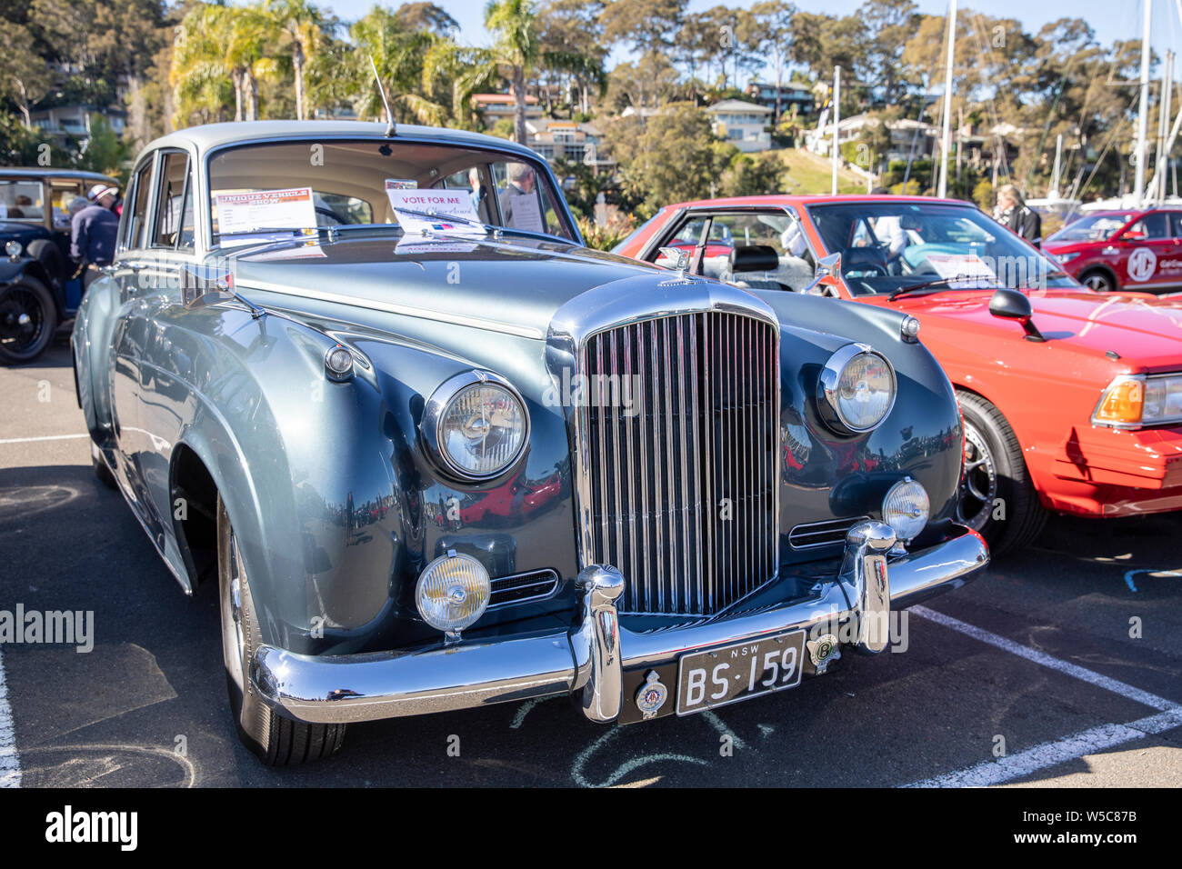 Bentley S1 motor car from 1959 on display at a classic car show in Newport, Sydney ,Aiustralia Stock Photo