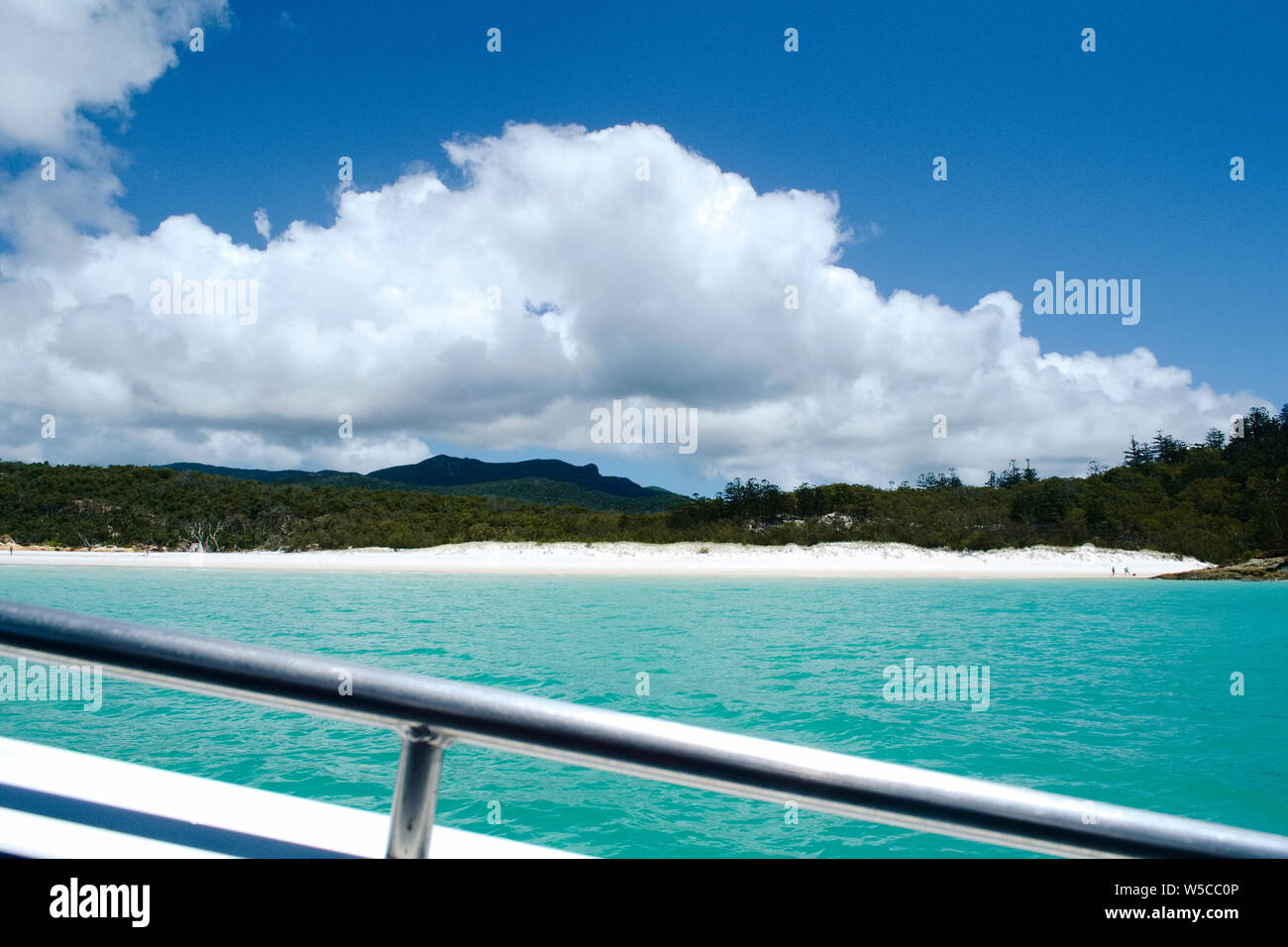 Whitehaven beach, Whitsunday Islands - Australia Stock Photo