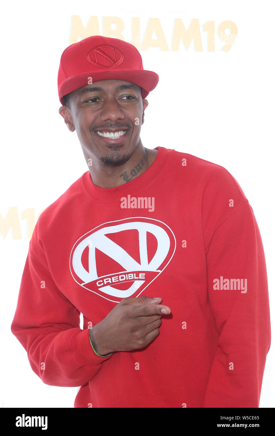 July 27, 2019, Hollywood, CA, USA: 27 July 2019 - Hollywood, California - Nick  Cannon. Michael B. Jordan And Lupus LA Present 3rd Annual MBJAM19 held at  Dave & Busters. Photo Credit: