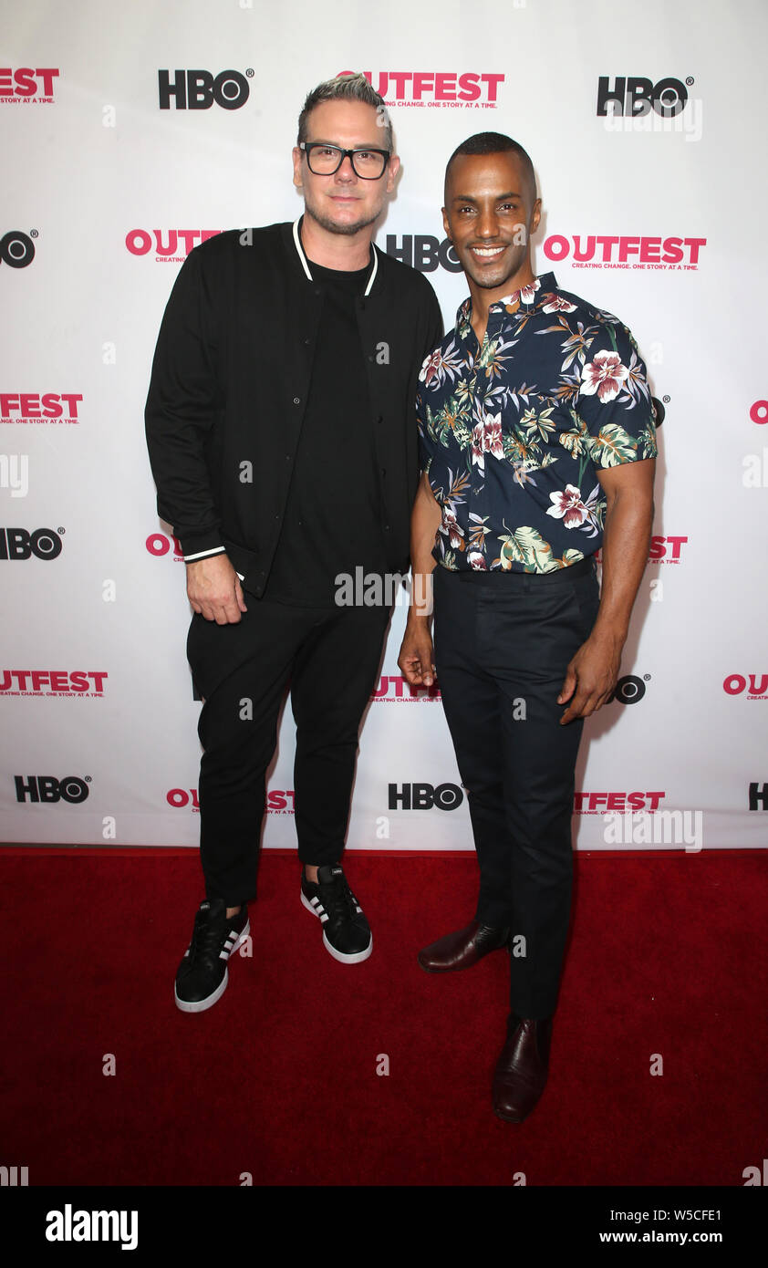 Hollywood, USA. 27th July, 2019. Steven Boman, Darryl Stephens, at The Outfest Los Angeles LGBTQ Film Festival Screening of From Zero To I Love You at TCL Chinese 6 Theatres in Hollywood, California on July 27, 2019. Credit: Faye Sadou/Media Punch/Alamy Live News Stock Photo