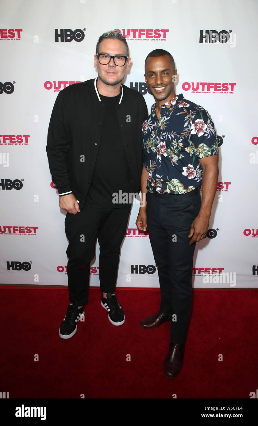 Hollywood, USA. 27th July, 2019. Steven Boman, Darryl Stephens, at The Outfest Los Angeles LGBTQ Film Festival Screening of From Zero To I Love You at TCL Chinese 6 Theatres in Hollywood, California on July 27, 2019. Credit: Faye Sadou/Media Punch/Alamy Live News Stock Photo
