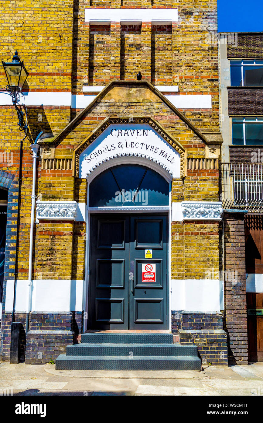 Craven Schools & Lecture Hall, Soho, London, UK Stock Photo