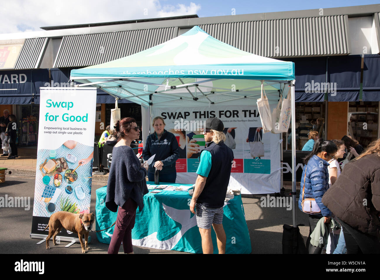Sydney,Australia, northern beaches council campaign to encourage empower business to swap out replace single use plastics,Australia Stock Photo