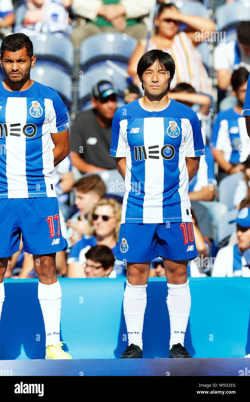 Porto, Portugal. Credit: D. 27th July, 2019. Shoya Nakajima (Porto)  Football/Soccer : during the team presentation at the Dragao stadium in  Porto, Portugal. Credit: D .Nakashima/AFLO/Alamy Live News Stock Photo -  Alamy