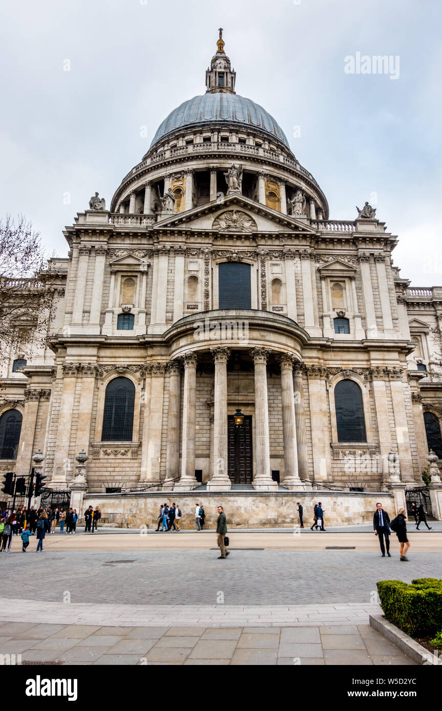View of South face of St. Paul's Cathedral Stock Photo