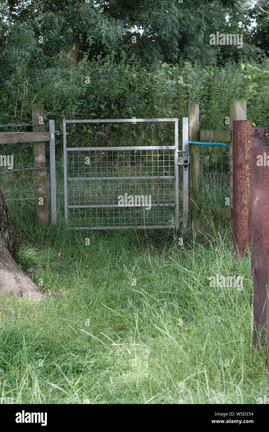 Styles on public rights of way, public footpath Stock Photo - Alamy