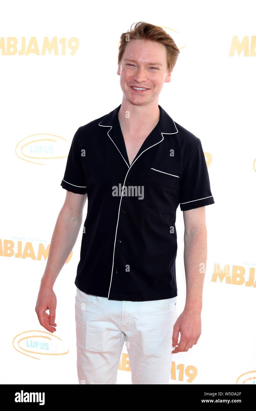 Calum Worthy at arrivals for Third Annual Michael B. Jordan and Lupus LA Jam MBJAM19, Dave & Busters, Los Angeles, CA July 27, 2019. Photo By: Priscilla Grant/Everett Collection Stock Photo