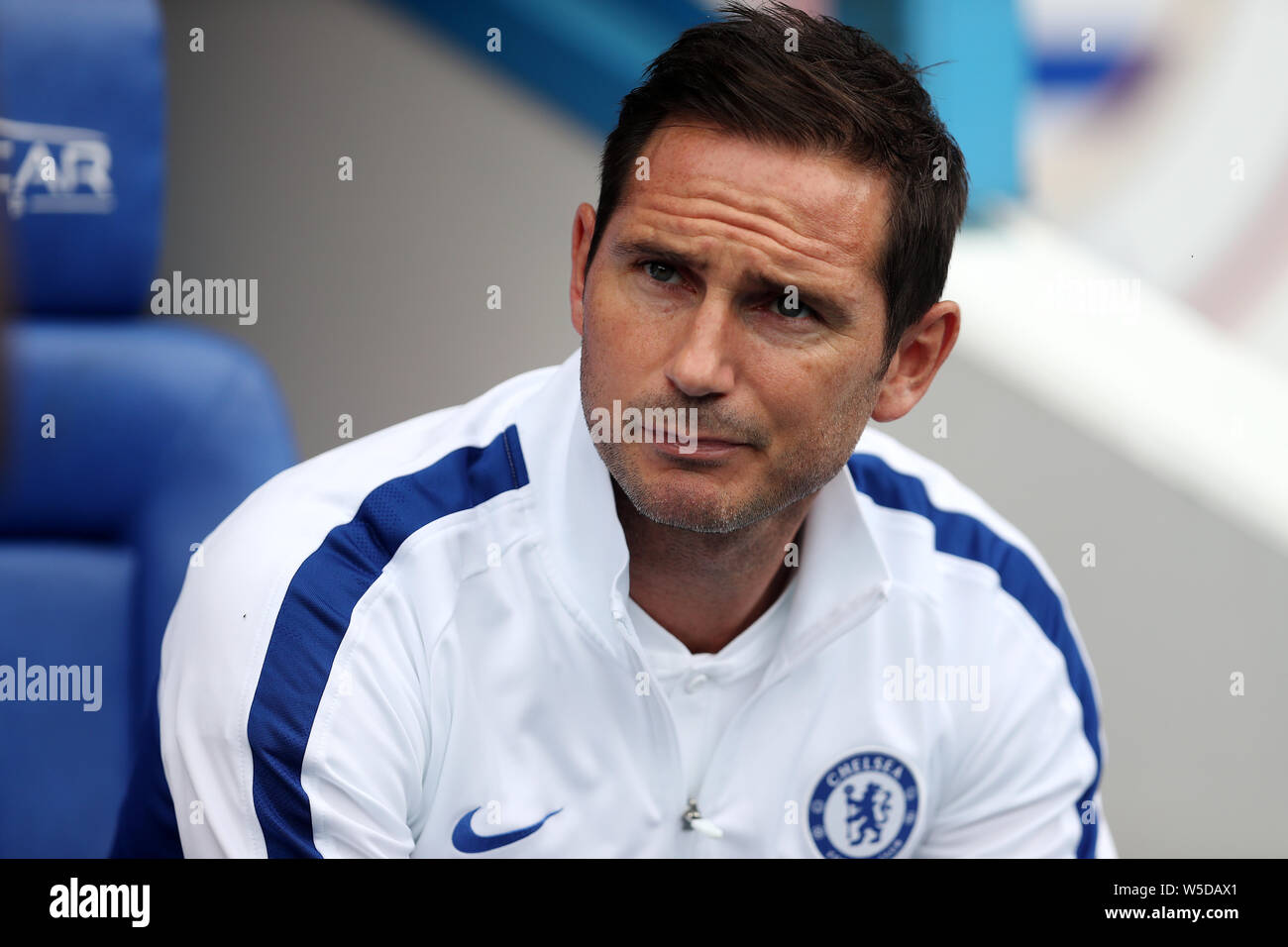 Chelsea manager Frank Lampard during the pre-season friendly match at the Madejski Stadium, Reading. Stock Photo