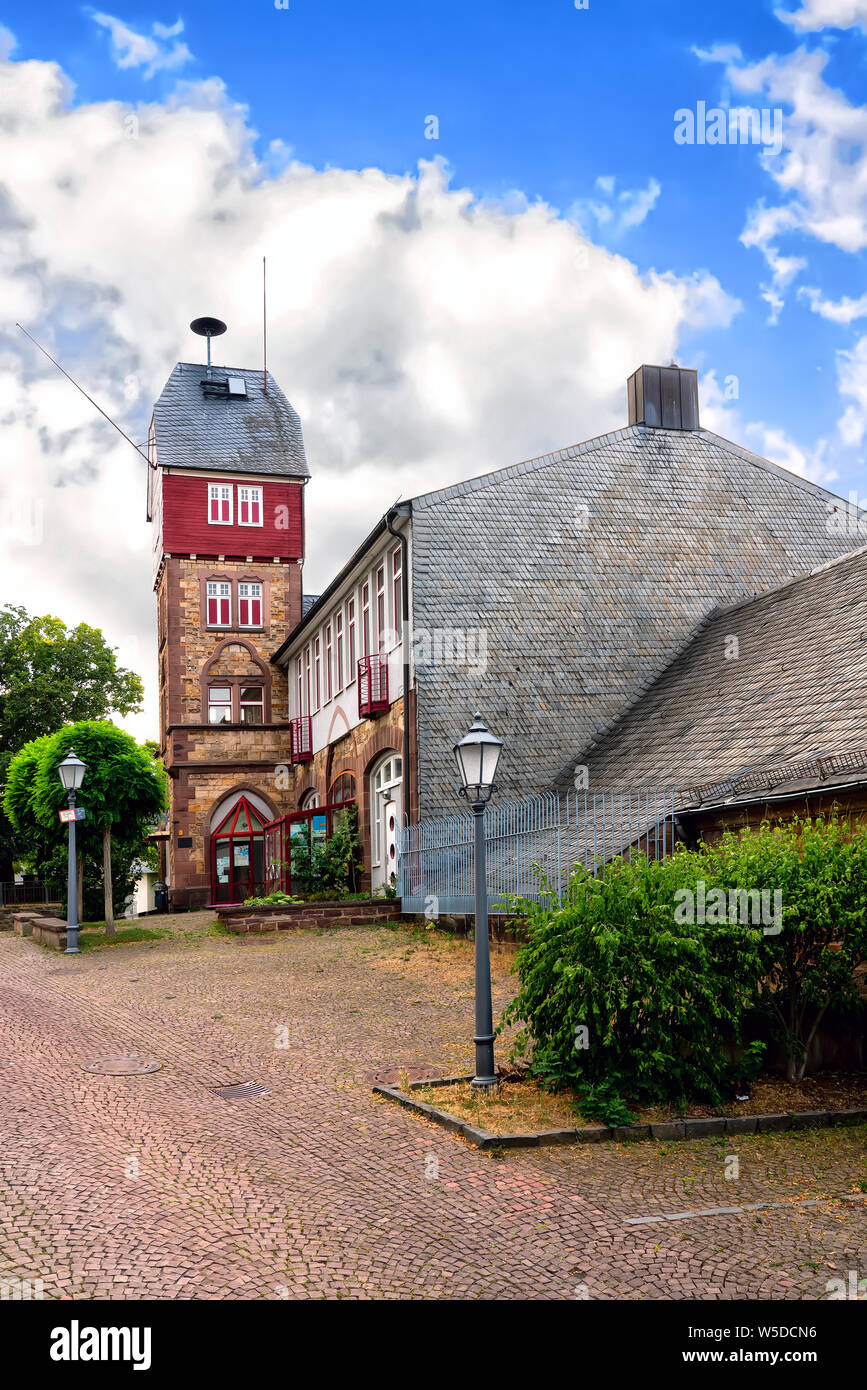 Youth and Cultural Center (former fire Department) in Bad Wildungen, Germany Stock Photo