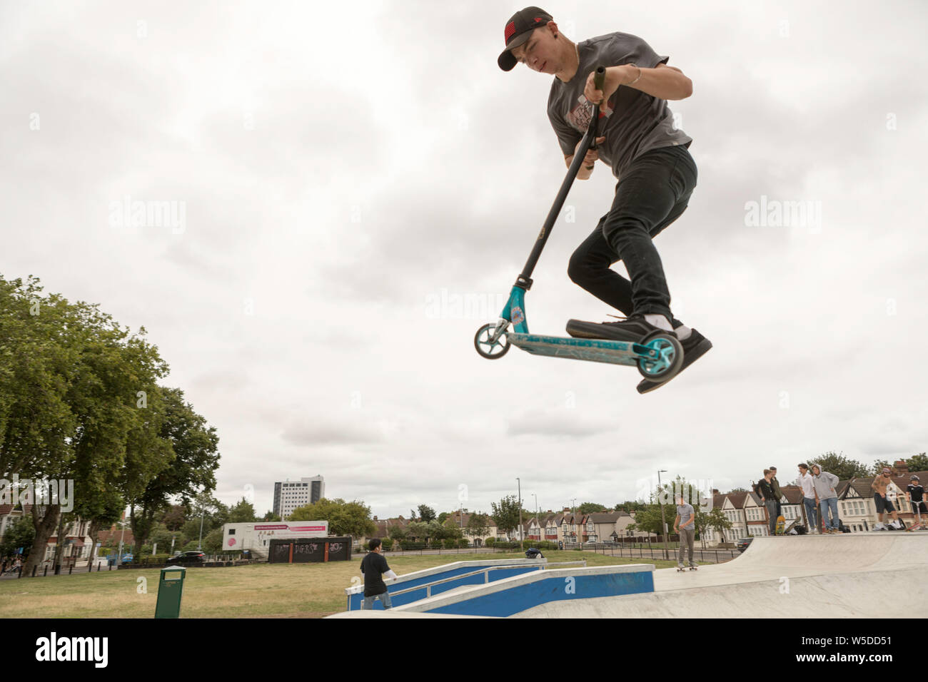 Southend on Sea, UK. 28th July, 2019. Users enjoying the newly opened