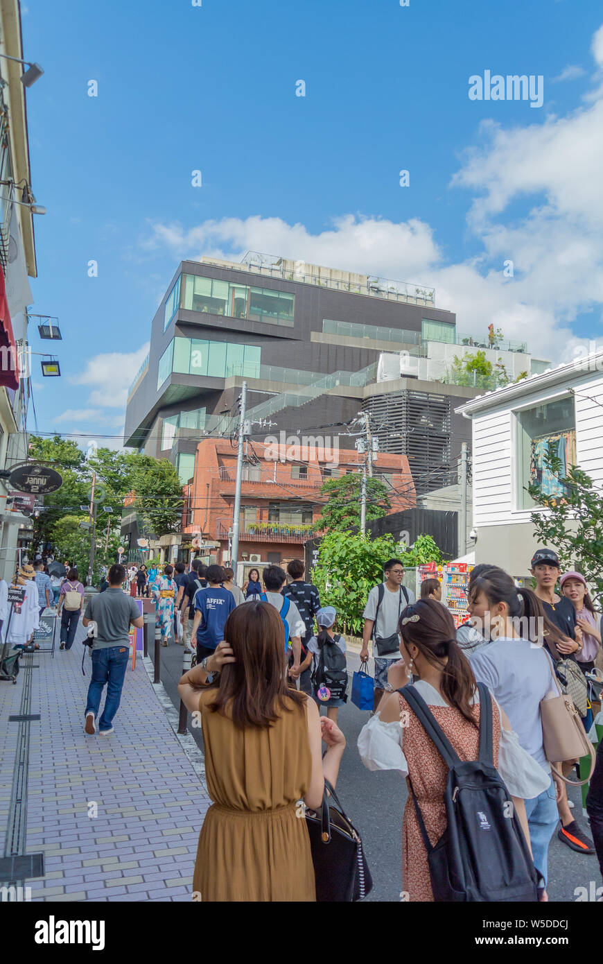 Japanese people doing shopping in Harajuku Cat Street, Tokyo, Japan, 2019 Stock Photo
