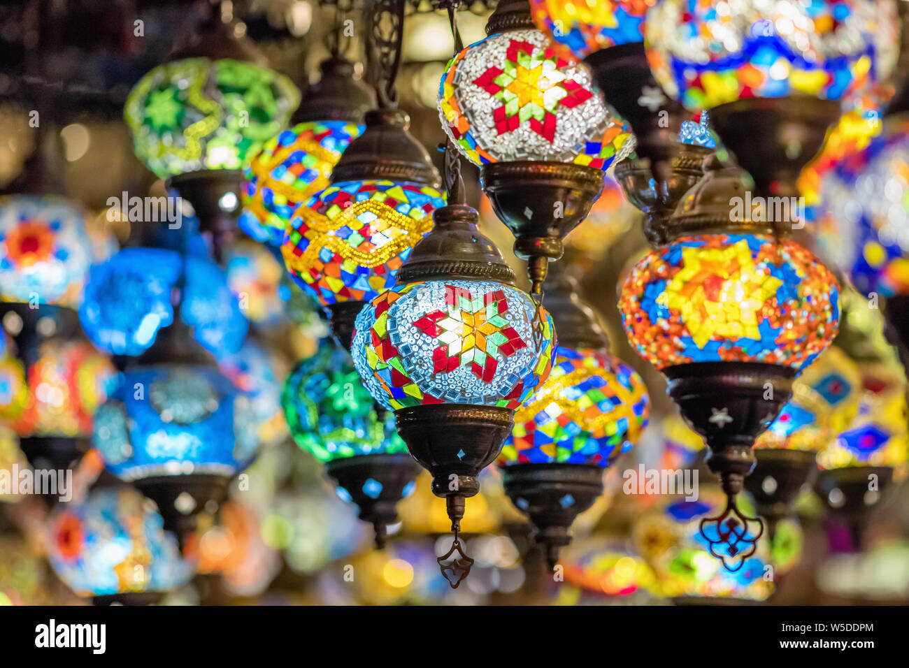 Traditional turkish glass lamps hi-res stock photography and images - Alamy