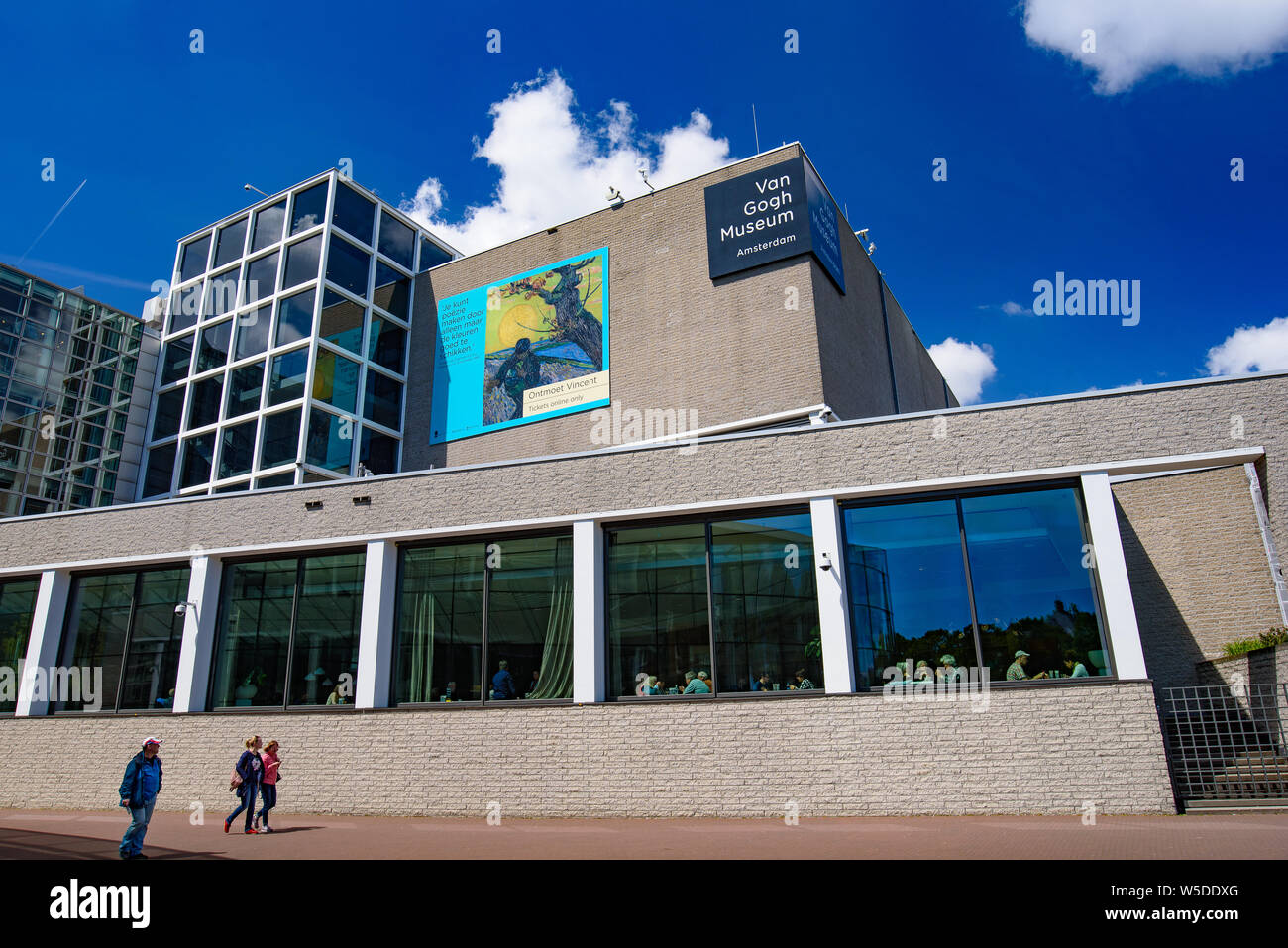 Van Gogh Museum at the Museum Square in Amsterdam, Netherlands Stock Photo