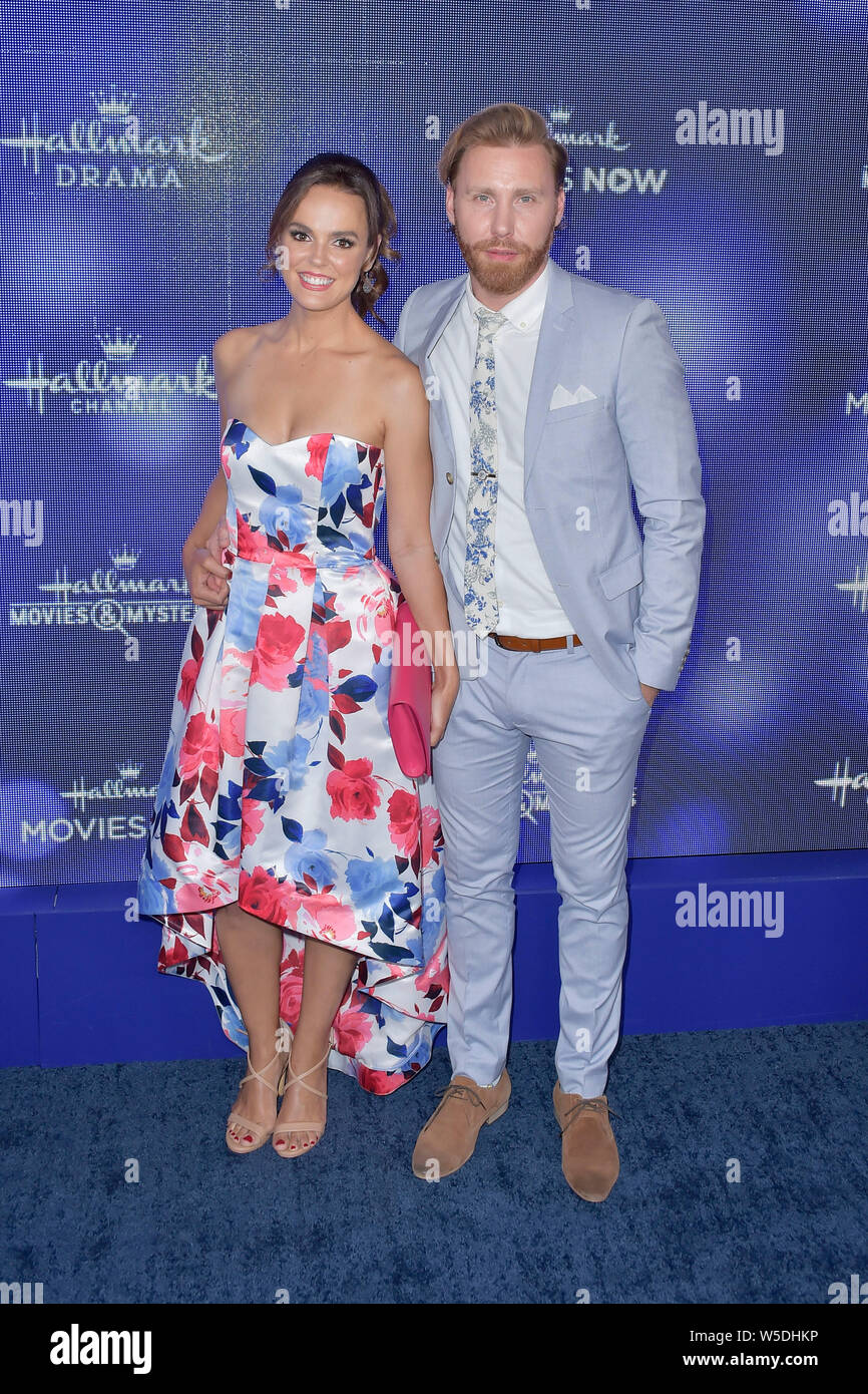 Erin Cahill and husband Paul Freeman at the Hallmark Channel Summer TCA 2019 event in a private residence. Beverly Hills, 26.07.2019 | usage worldwide Stock Photo