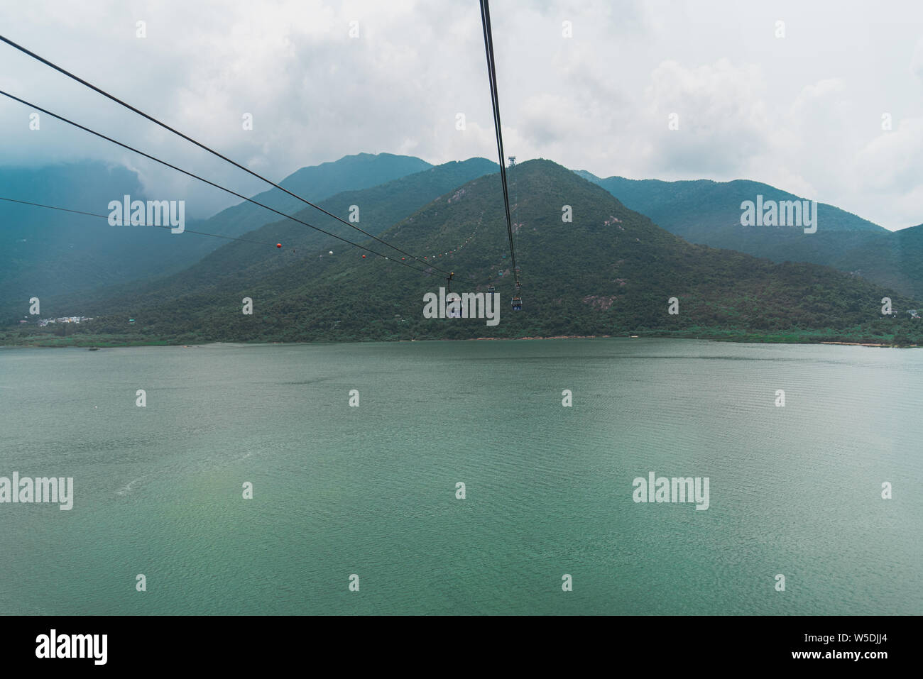 Cable Car ride ti Big Buddha, Hong Kong Stock Photo - Alamy
