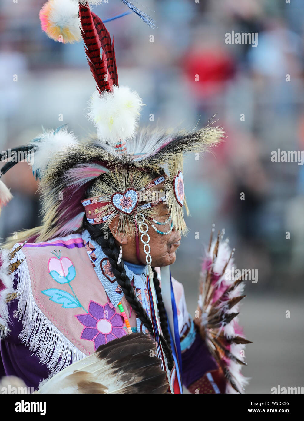 Native American dancers at a pow wow in North Idaho Stock Photo Alamy