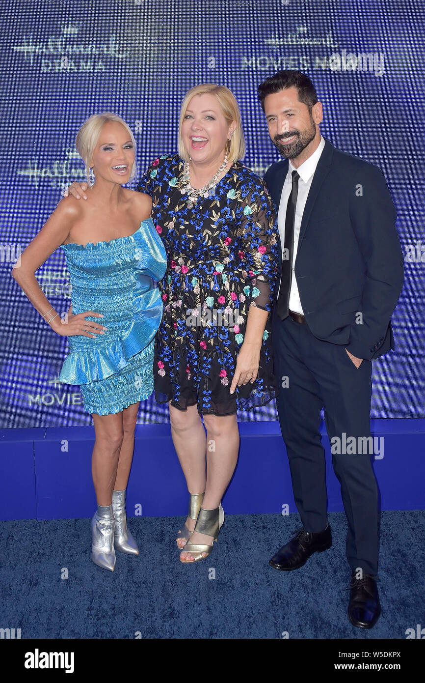 Kristin Chenoweth, Jennifer Aspen and David O'Donnell at the Hallmark