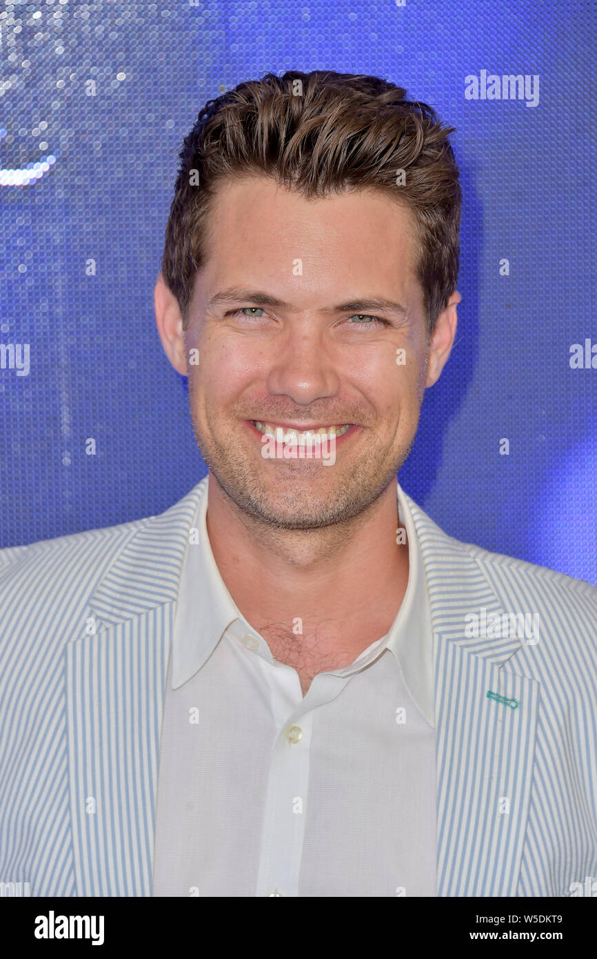 Drew Seeley at the Hallmark Channel Summer TCA 2019 event in a private