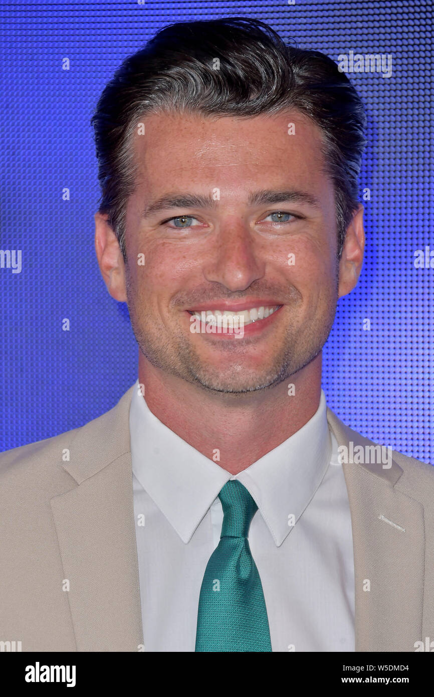 Wes Brown at the Hallmark Channel Summer TCA 2019 event in a private ...