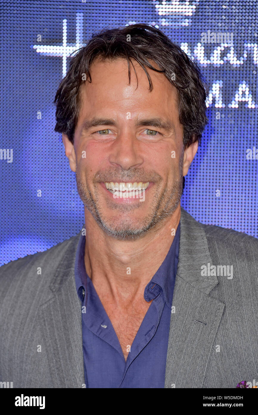 Shawn Christian at the Hallmark Channel Summer TCA 2019 event in a