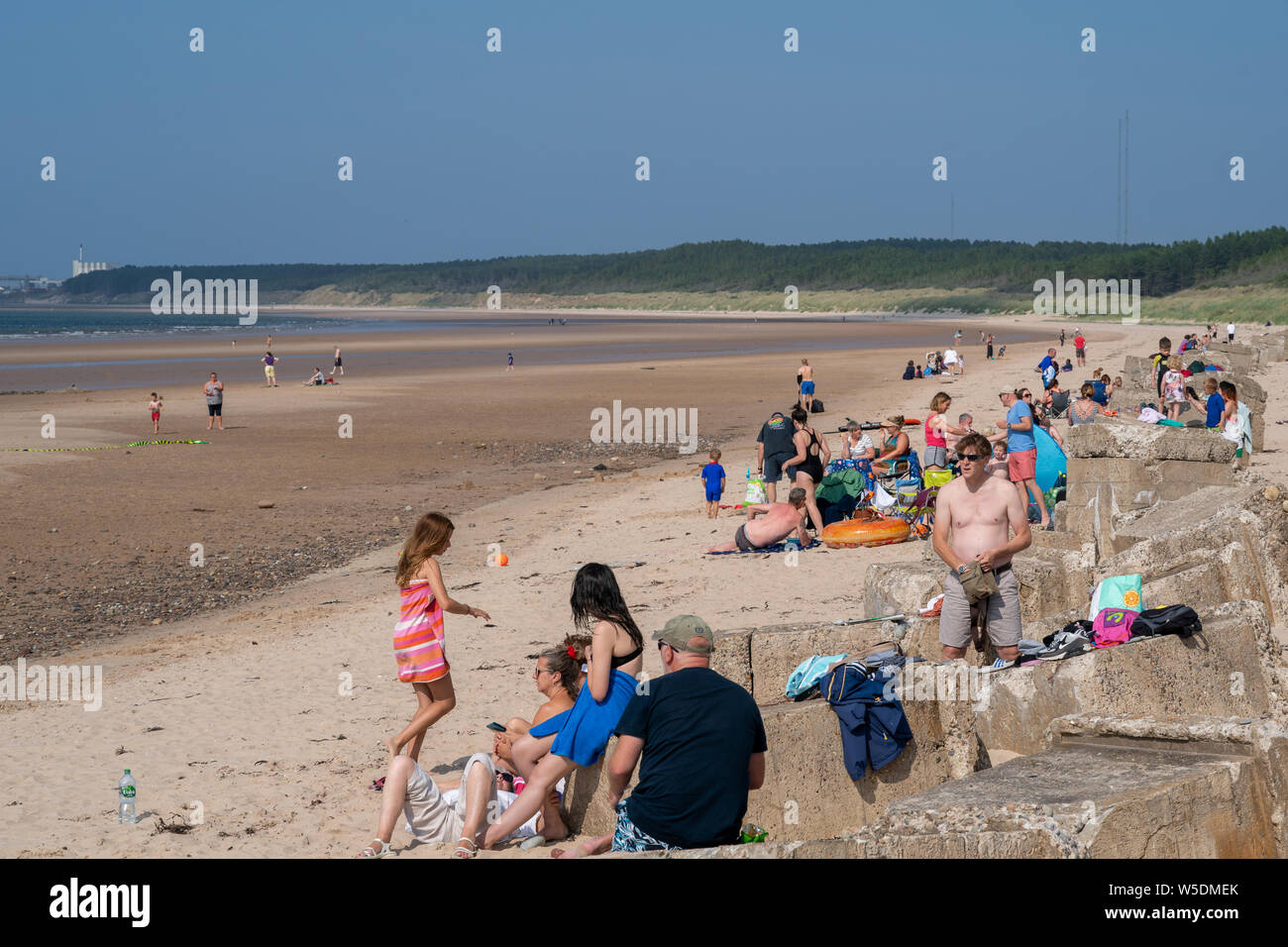 Roseisle Beach, Roseisle, Moray, Scotland, UK. 28th July, 2019. UK