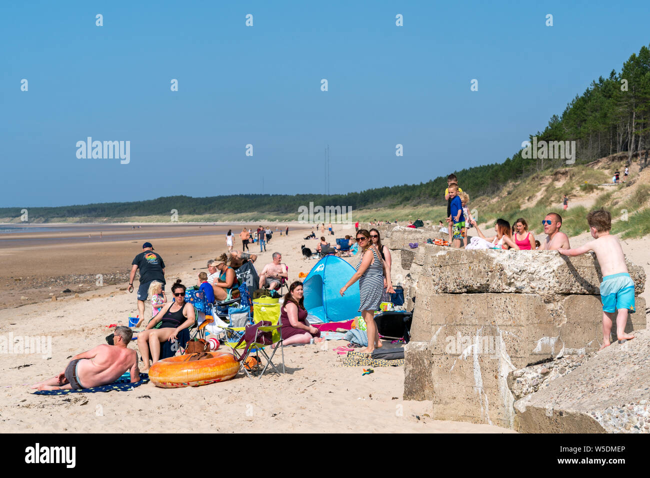 Roseisle Beach, Roseisle, Moray, Scotland, UK. 28th July, 2019. UK