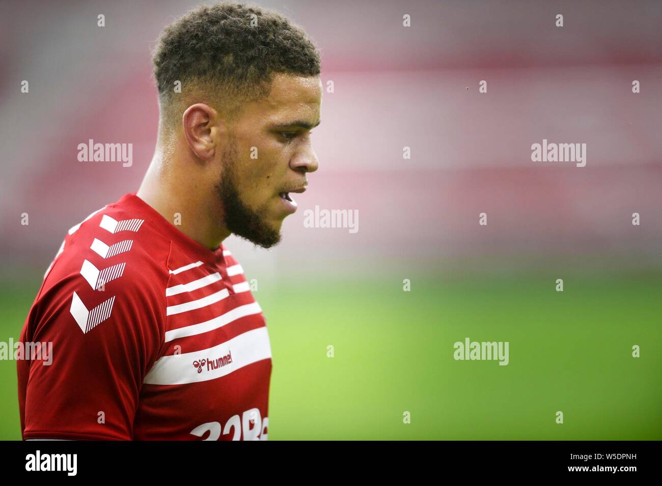 Middlesbrough, UK. 28th July 2019. Marcus Browne pictured during the Pre-season Friendly match between Middlesbrough and AS Saint-tienne at the Riverside Stadium, Middlesbrough on Sunday 28th July 2019. (Credit: Tom Collins | MI News) Credit: MI News & Sport /Alamy Live News Stock Photo