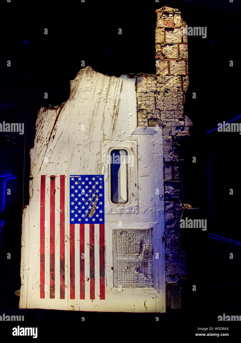 TITUSVILLE, FLORIDA - AUG 22, 2018: Kennedy Space Center.  The remains of the Challenger shuttle on exhibit. Stock Photo