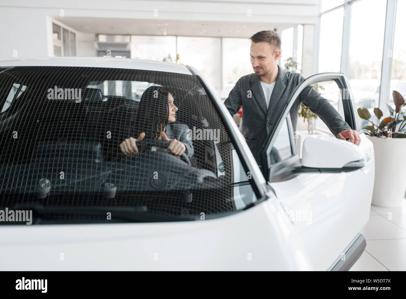 The woman behind the wheel hi-res stock photography and images - Alamy