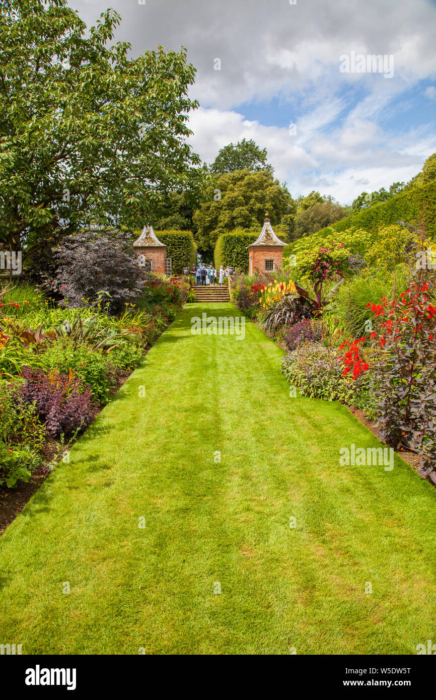 People enjoying the day out at the National trust property of Hidcote