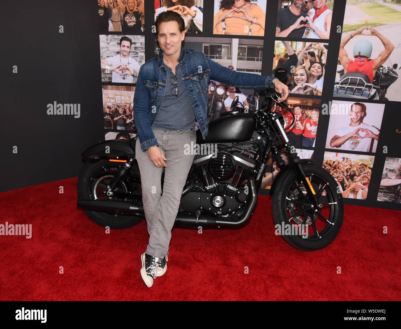 Peter Facinelli attends the 10th Anniversary Of Kiehl's LifeRide For amfAR To Benefit HIV/AIDS Research in Century City at Westfield Century City in Century City  on July 27 2019. Stock Photo