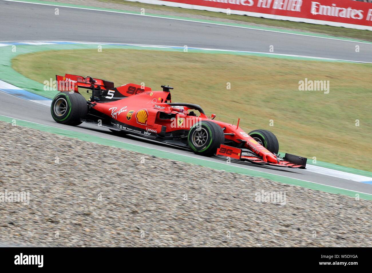 Hockenheim, Germany. 28th July, 2019. firo: 28.07.2019, Motorsport, Formula 1, season 2019/2020, Grand Prix of Germany, Hockenheim race, Sebastian VETTEL, Scuderia Ferrari, | usage worldwide Credit: dpa/Alamy Live News Stock Photo