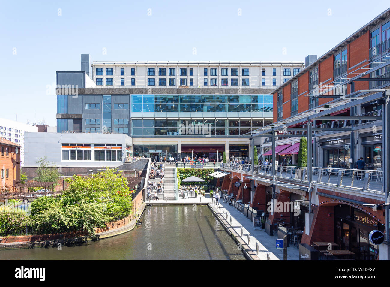 Entrance to The Mailbox shopping centre, Wharfside Street, Birmingham