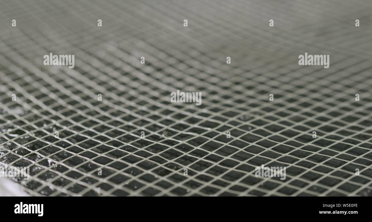 Fiber Grid To Reinforce Concrete Countertop Stock Photo 261536562