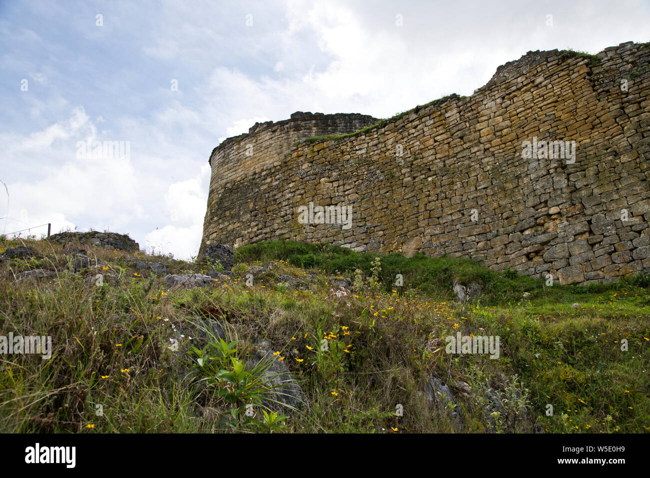 Kuelap,Chachapoyas Stronghold,6th-16th Century,Rarely visited, off the beaten Track,3000m up,Fortified City,Cloud Warriors,Northern Peru,South America Stock Photo