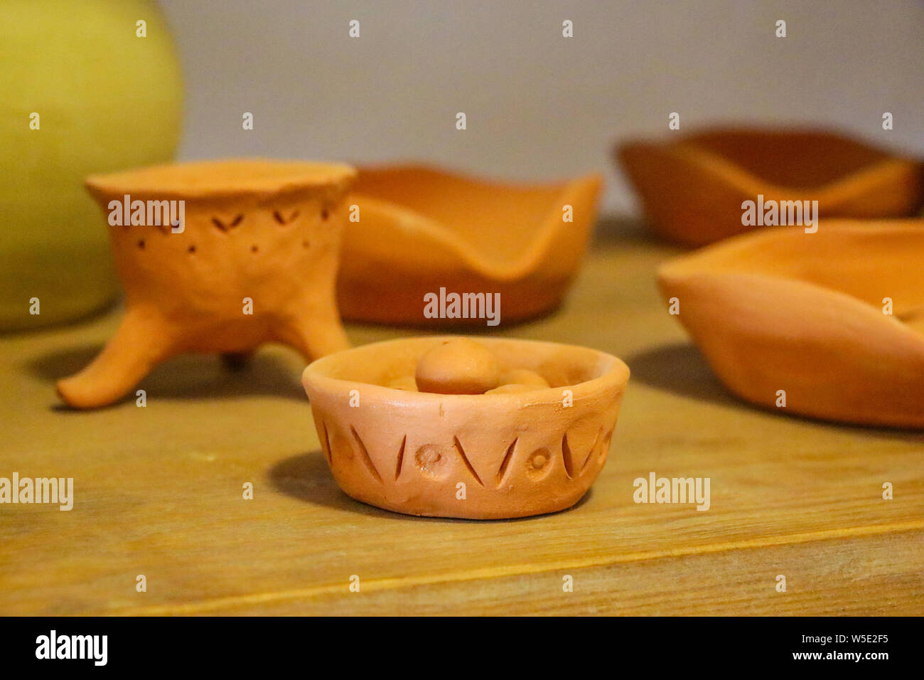 Vases and pottery vessels decorative craft products made of clay and