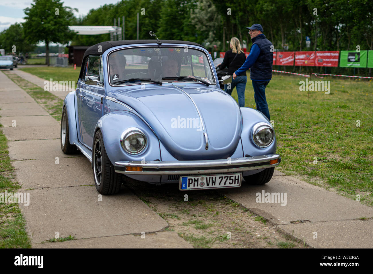 PAAREN IM GLIEN, GERMANY - JUNE 08, 2019: Economy car Volkswagen Beetle. Die Oldtimer Show 2019. Stock Photo