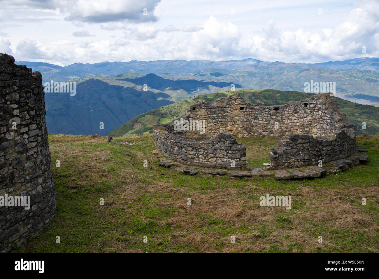 Kuelap,Chachapoyas Stronghold,6th-16th Century,Rarely visited, off the beaten Track,3000m up,Fortified City,Cloud Warriors,Northern Peru,South America Stock Photo