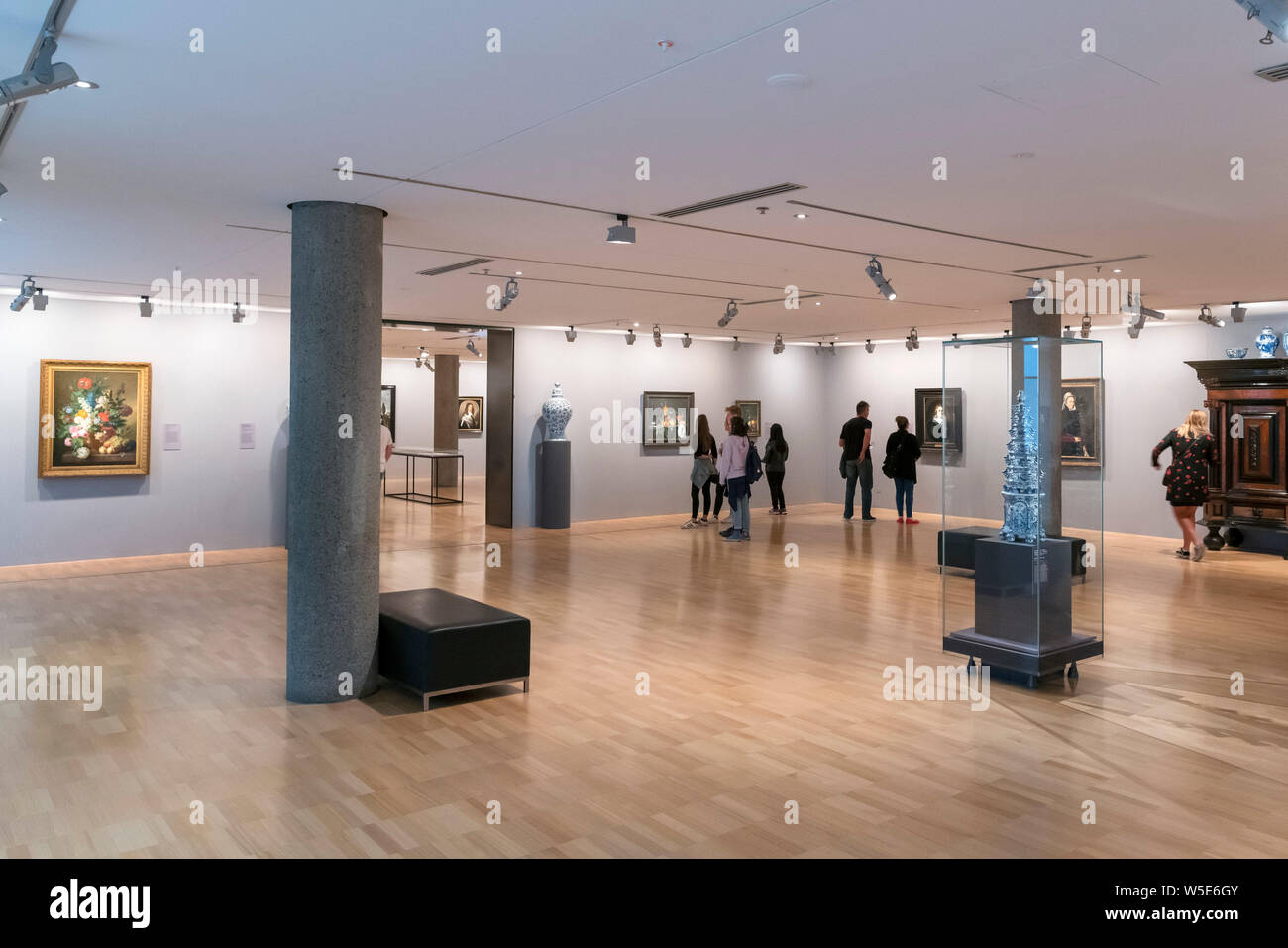 Interior of the National Gallery of Victoria, Melbourne, Victoria, Australia Stock Photo