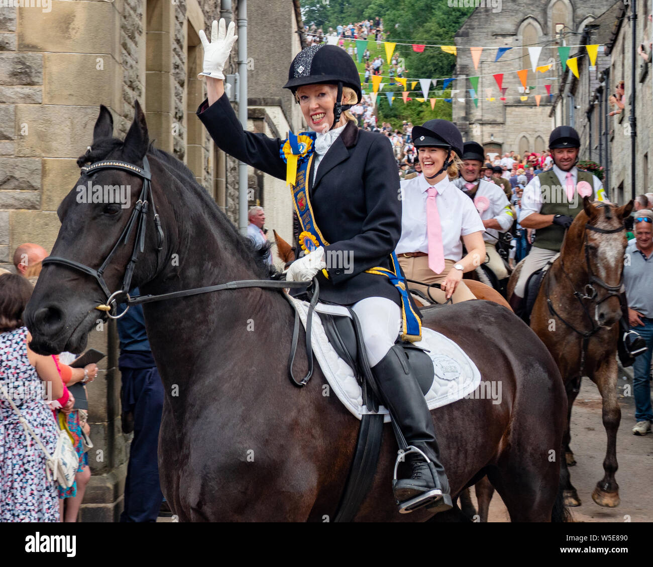 Langholm, Dumfries and Galloway, Scotland, UK. 26th July 2019. The Langholm Common Riding, annual event that takes place on the last Friday of July. Stock Photo