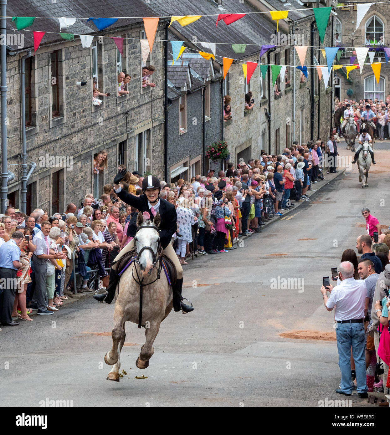 Langholm, Dumfries and Galloway, Scotland, UK. 26th July 2019. The Langholm Common Riding, annual event that takes place on the last Friday of July. Stock Photo
