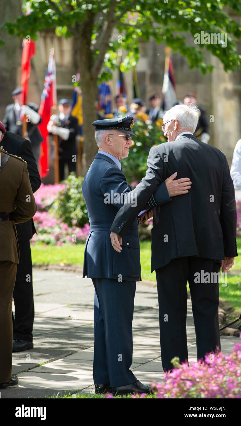 D-Day 75 commemorations Liverpool war memorial Stock Photo