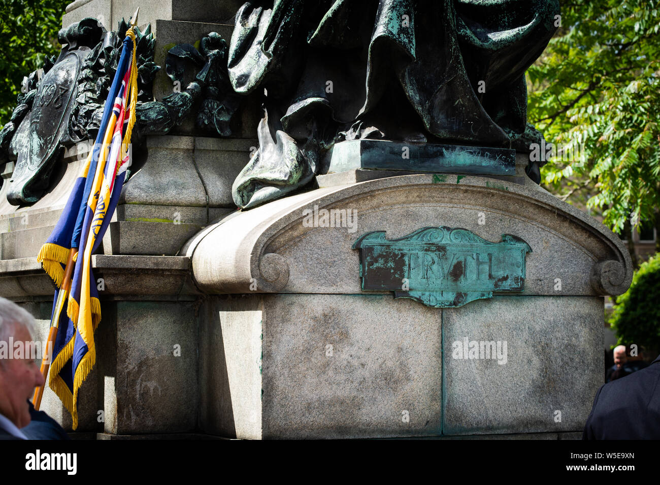 D-Day 75 commemorations Liverpool war memorial Stock Photo